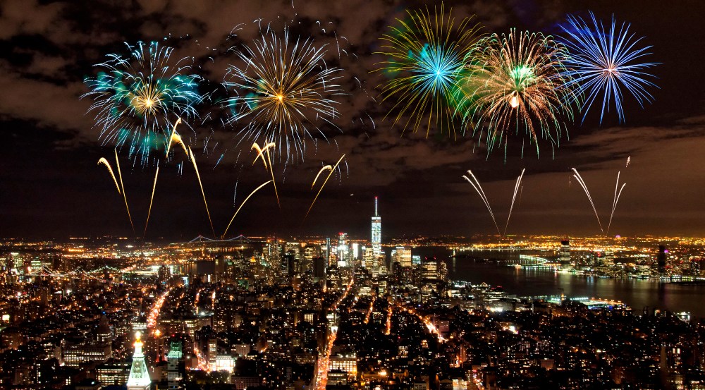 Fireworks over Manhattan, New York City