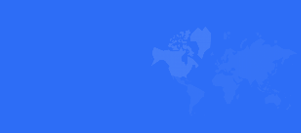 North America map in blue