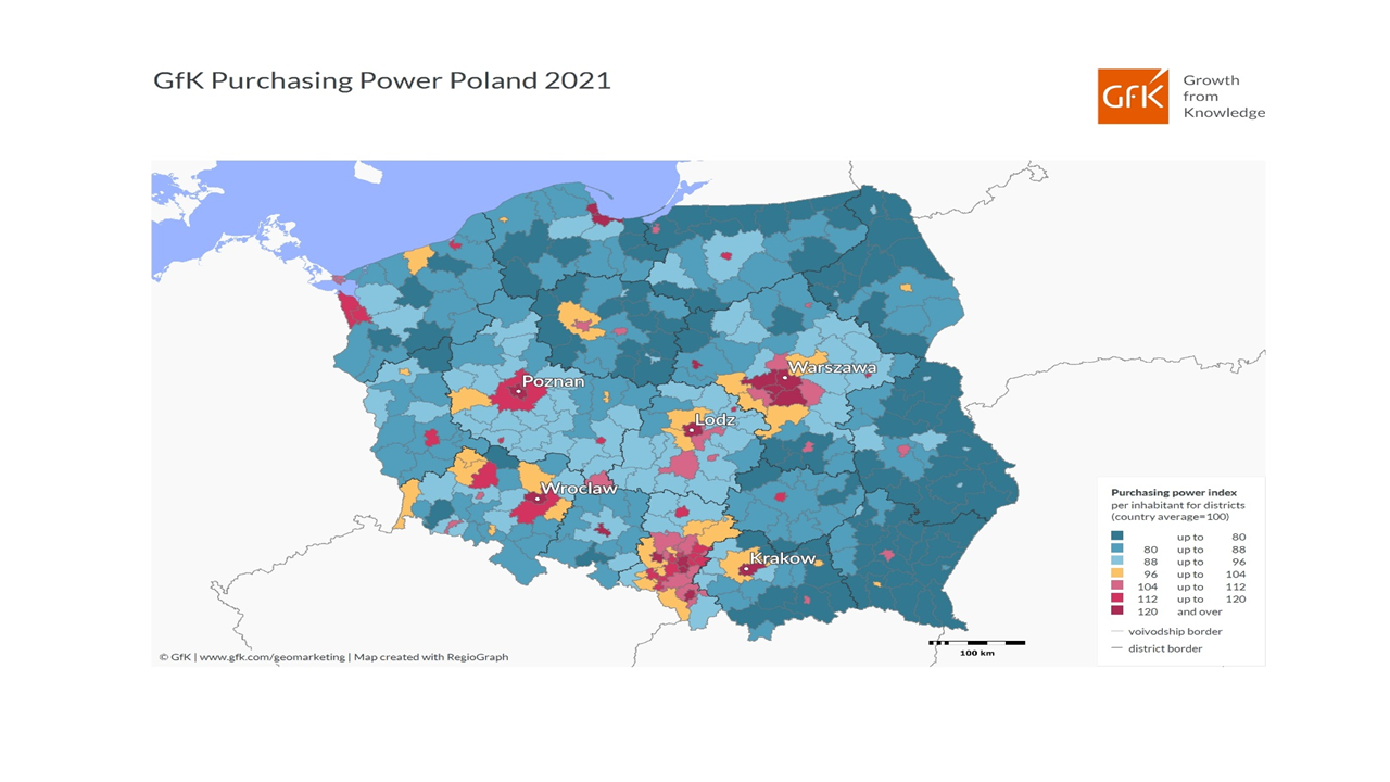 Inline image 1 for Siła nabywcza per capita w 2021 w Polsce i w Europie