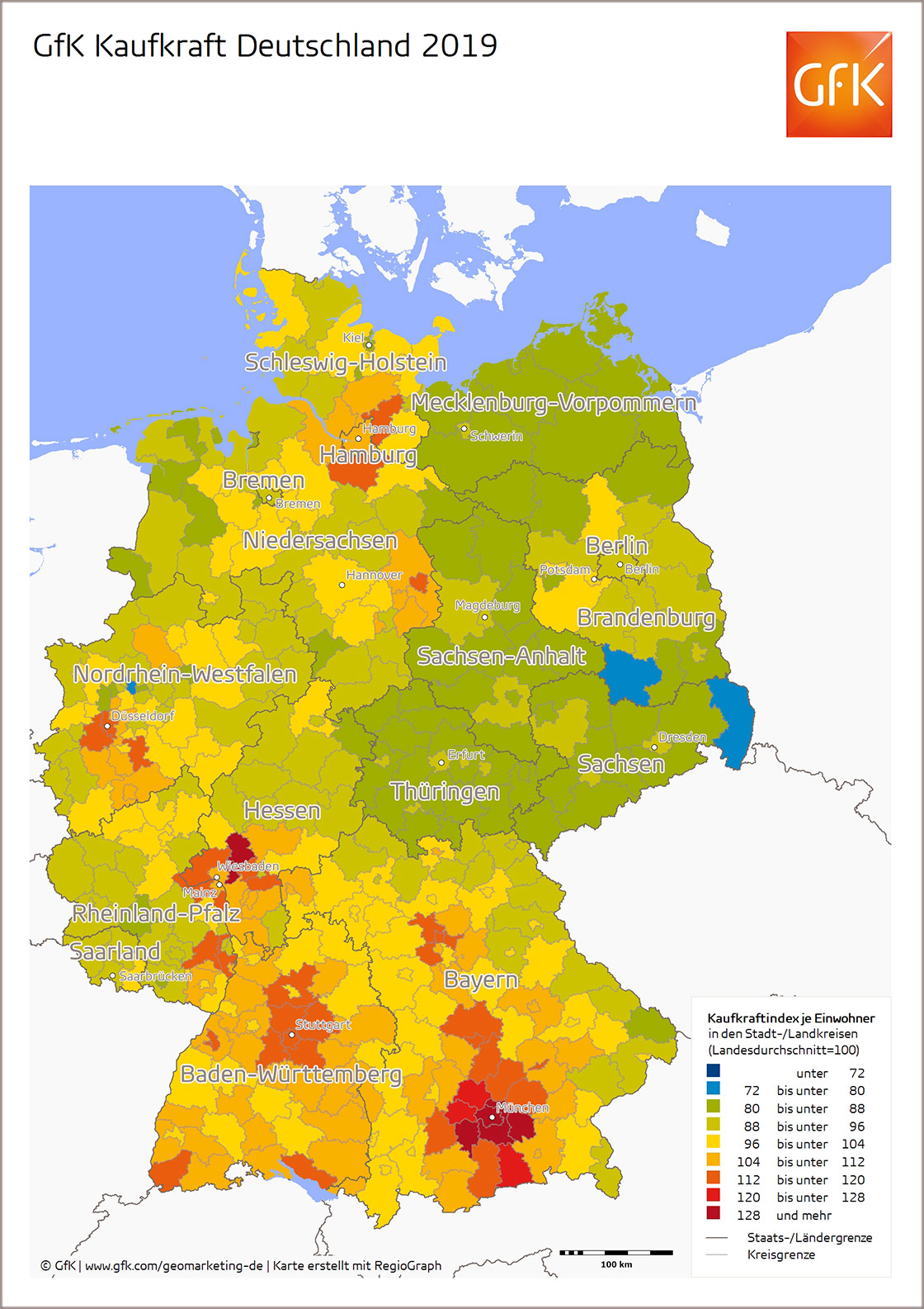 Bild im Inhalt 3 zu Kaufkraft in Deutschland 2019: GfK Bild des Monats