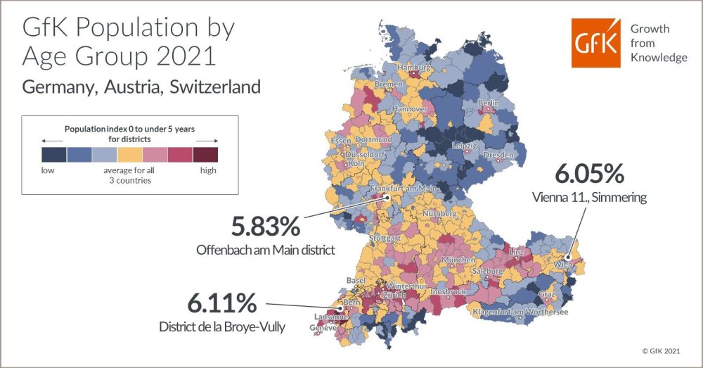 Hero image for Map of the Month: GfK Demographics, Single households, Germany 2023