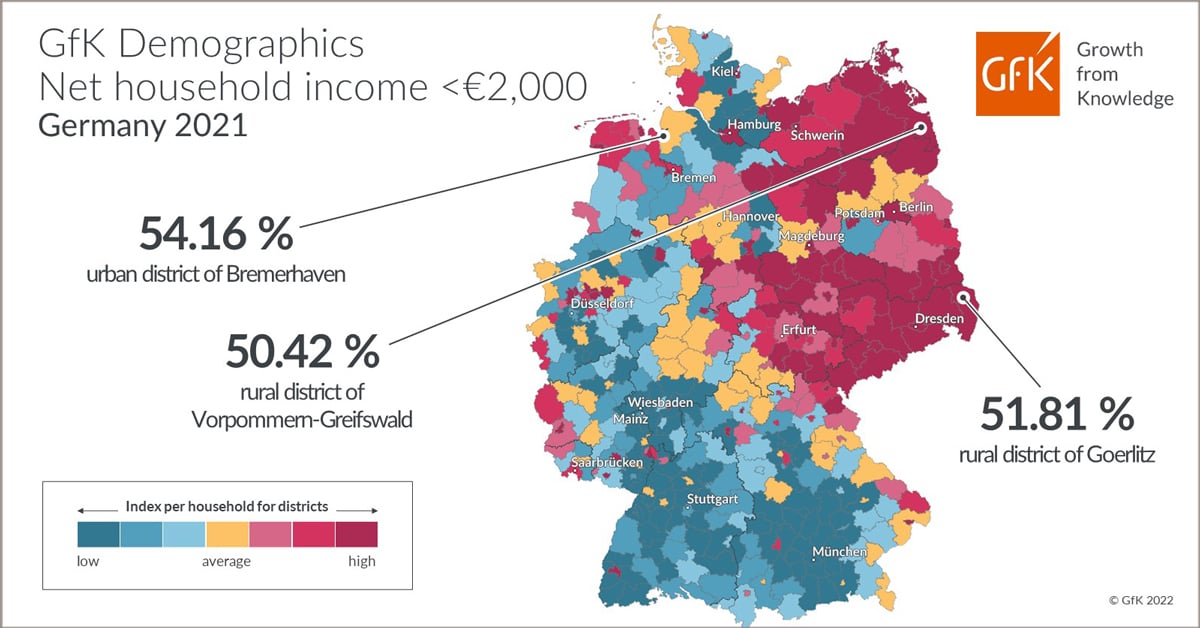 Inline image 2 for Map of the Month: Net household income under €2,000, Germany 2021