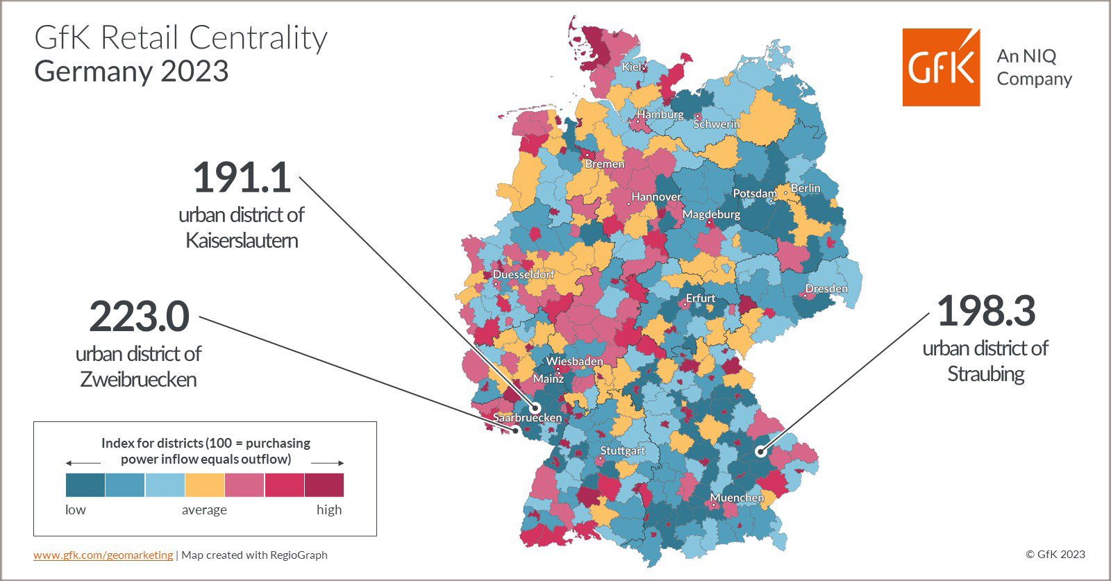 Inline image 2 for Map of the Month: GfK Retail Centrality, Germany 2023