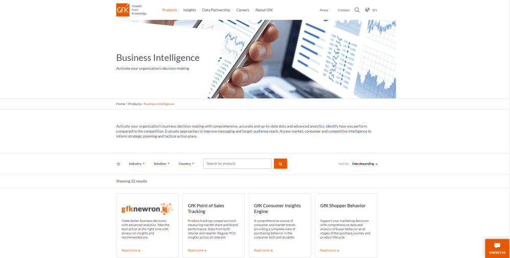 Hero image for The new GfK website and what it means for our brand