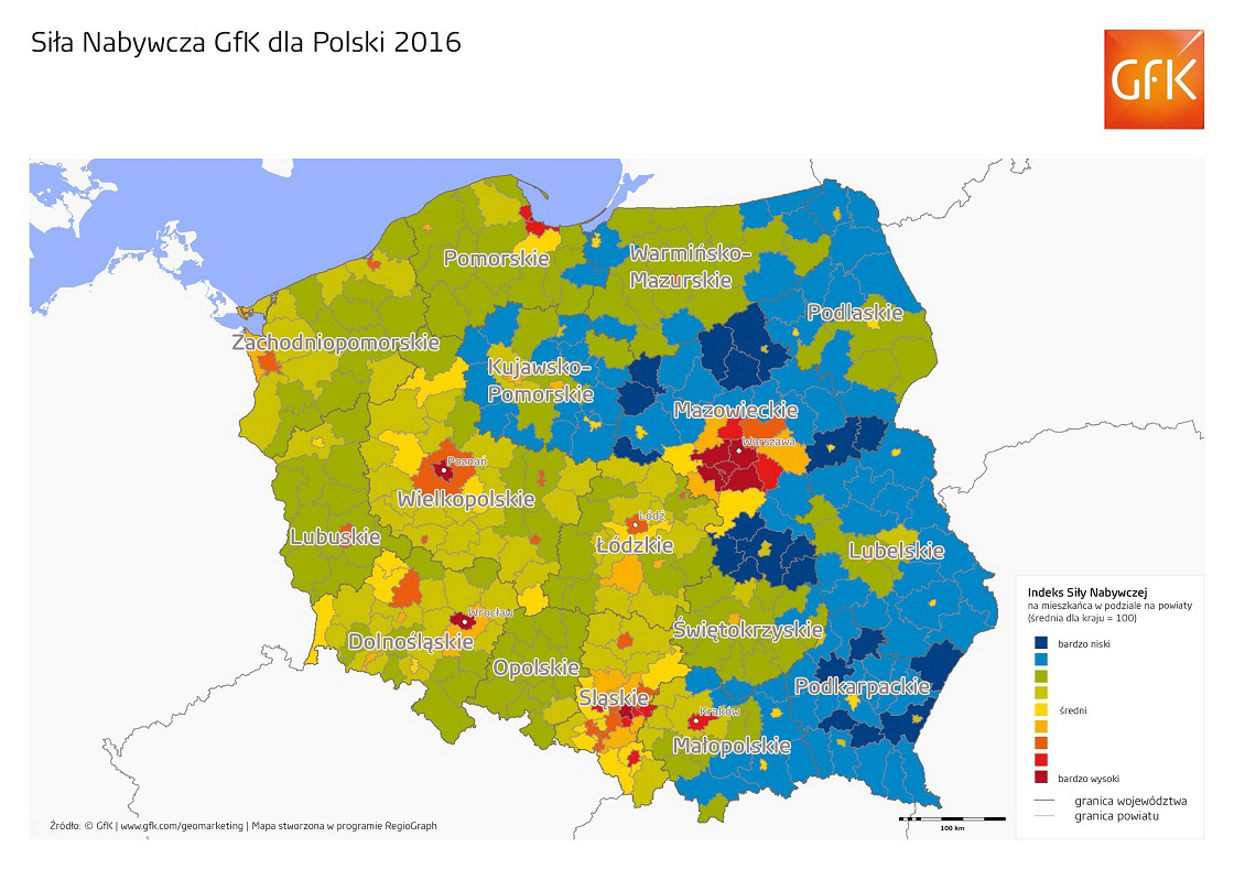 Inline image 3 for Siła nabywcza mieszkańców Polski per capita wyniosła 6 366 euro (27 397 PLN) w 2016 roku