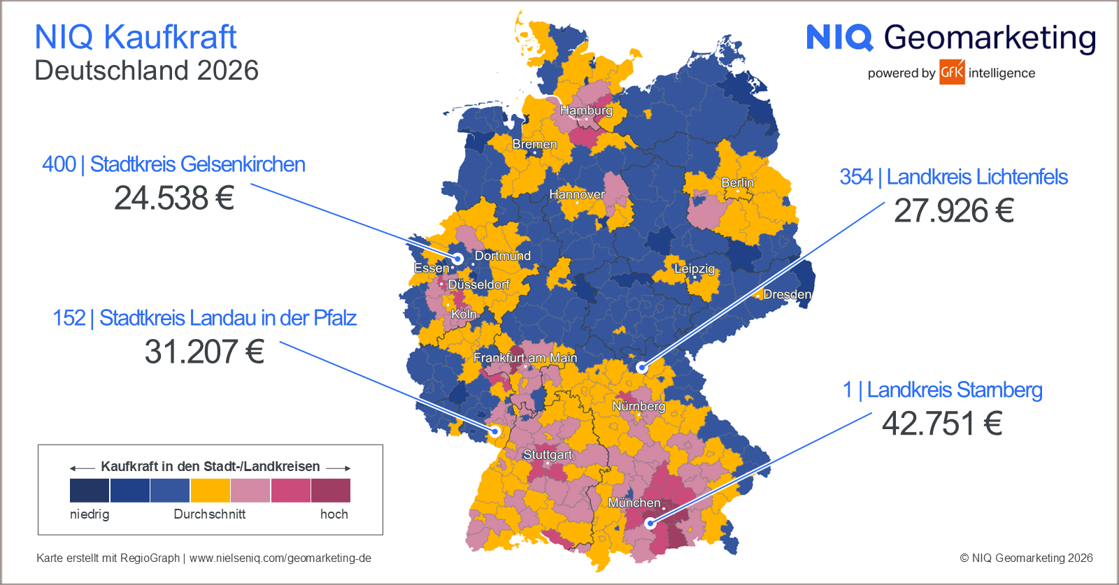 Bild im Inhalt 2 zu Bild des Monats: NIQ Kaufkraft, Deutschland 2026