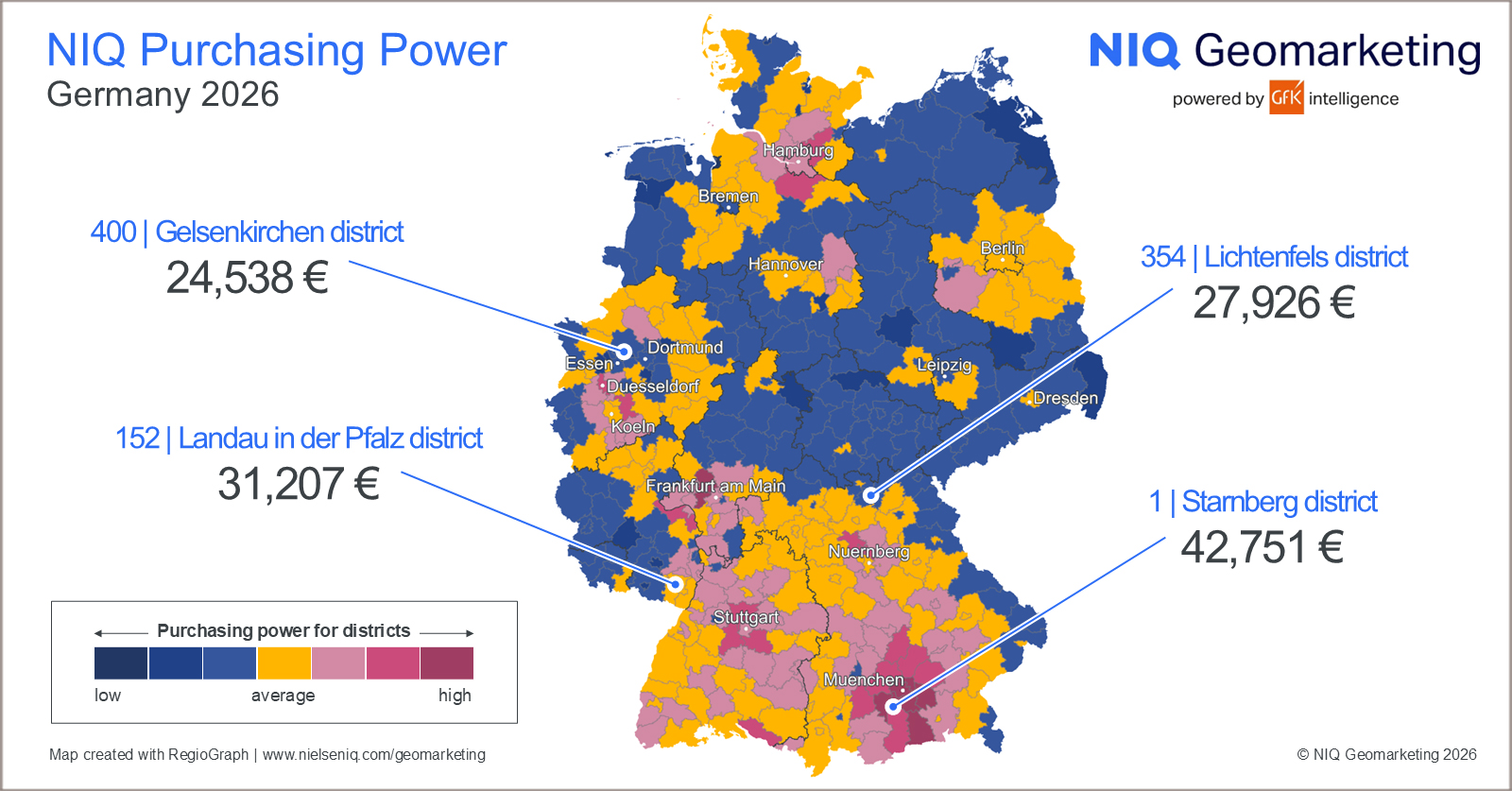 Inline image 1 for Map of the Month: NIQ Purchasing Power, Germany 2026