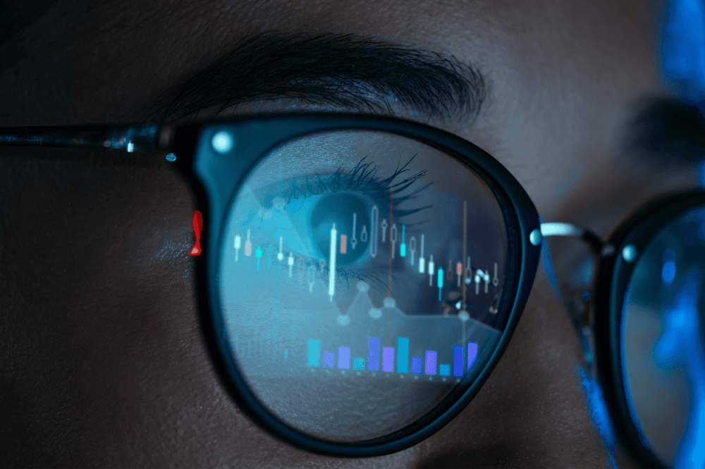 Glasses with data